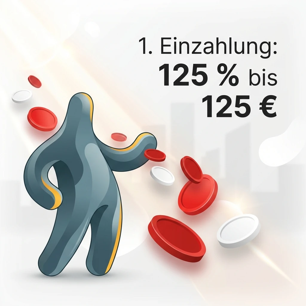 1. Einzahlung: 125 % bis 125 €