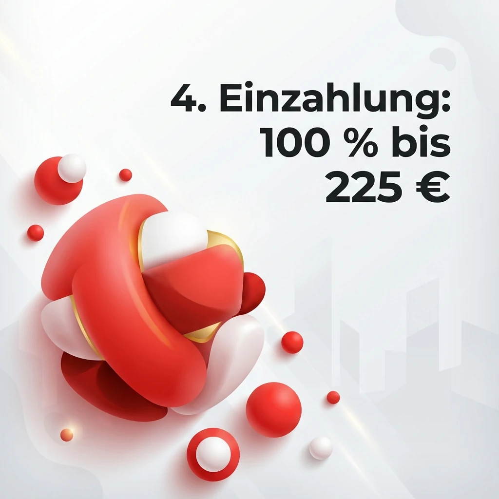 4. Einzahlung: 100 % bis 225 €